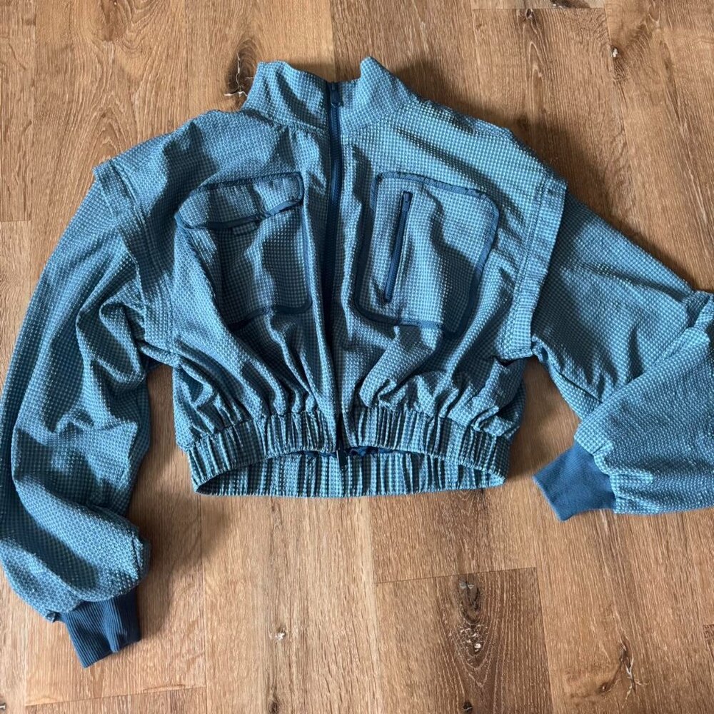 Free‎ People FP Movement Forty Love Relaxed Jacket Caribbean Coast size M